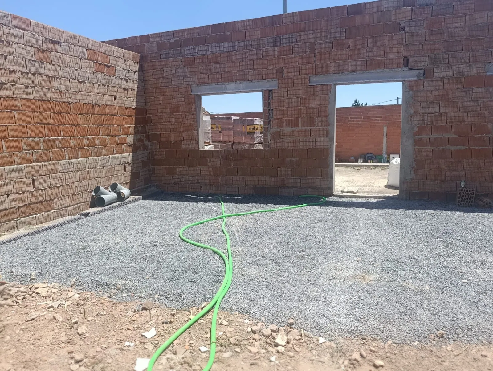 Interior en construcción